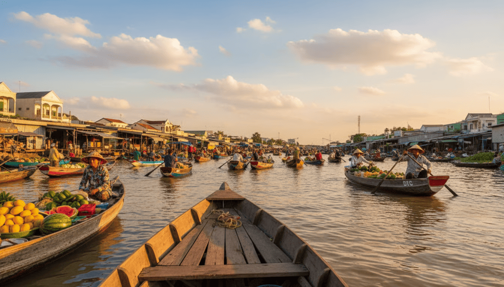 Chợ nổi Long Xuy&ecirc;n